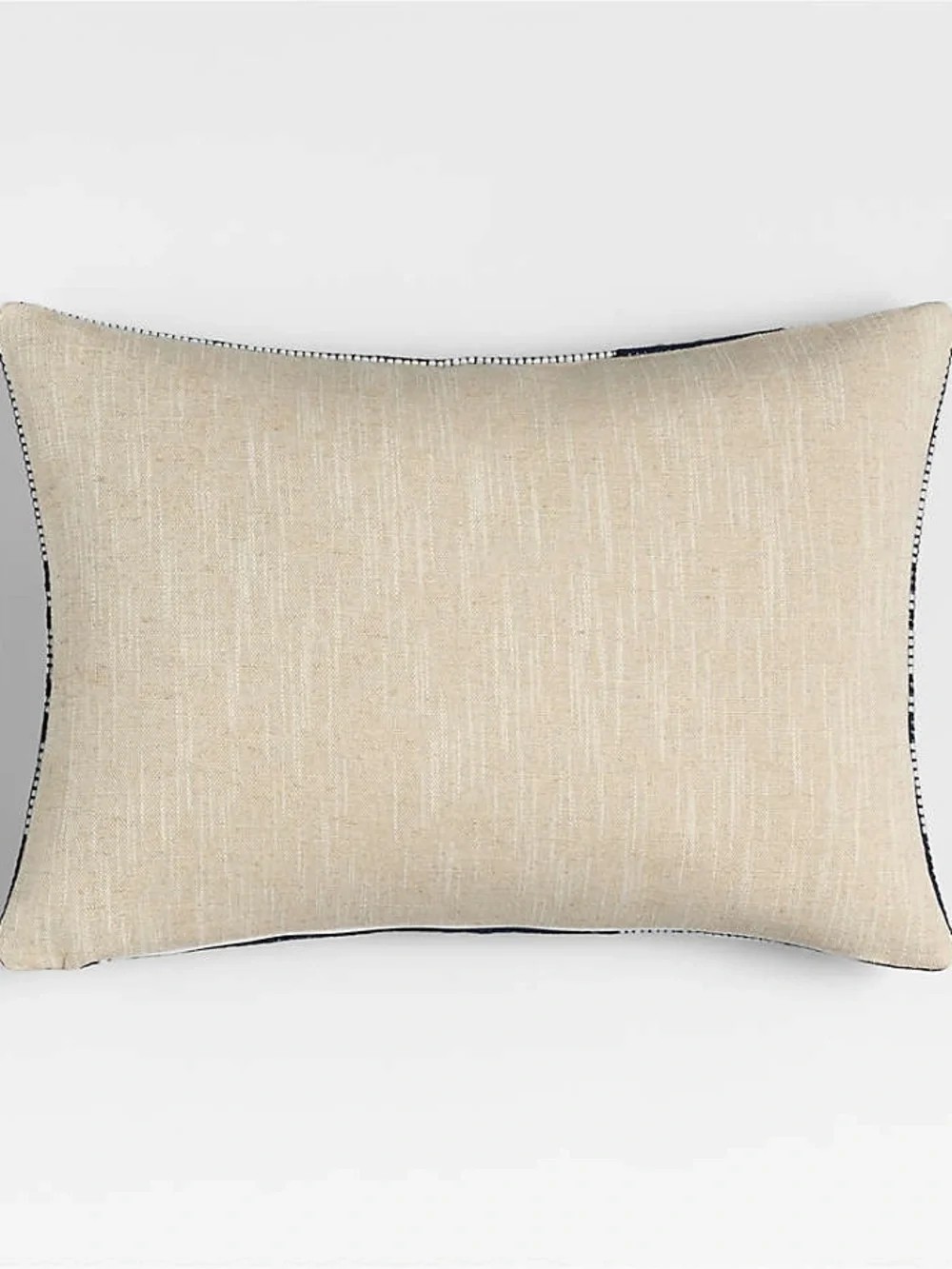 Set of 2 Crate&Barrel Wool/Linen Deep Indigo Blue throw Pillow w/ Insert